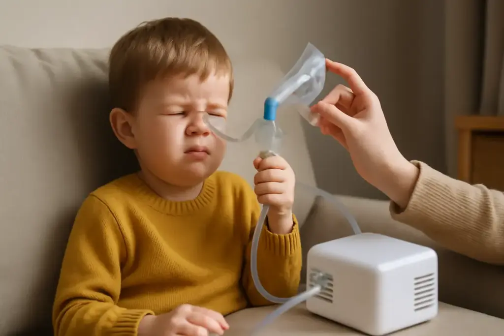 L’uso corretto dell’aerosol nei bambini: errori frequenti che riducono l’efficacia della terapia